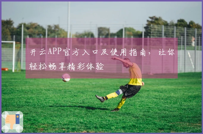 开云APP官方入口及使用指南，让你轻松畅享精彩体验